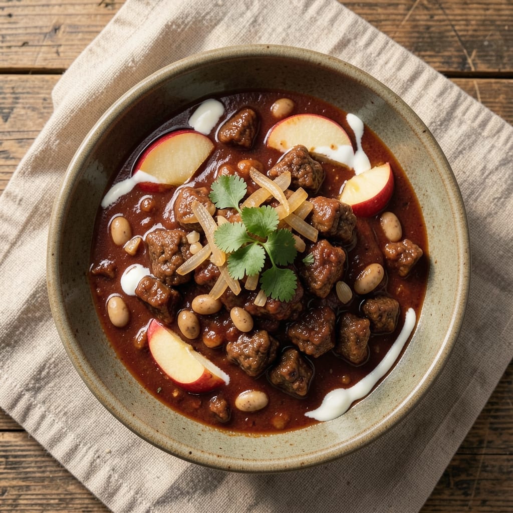 Apple Chili Slow Cooker Recipe: Smoky Apple and Chili Spice Fusion