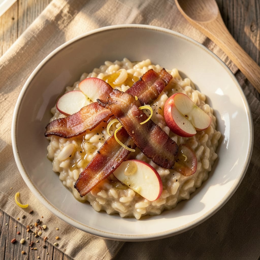 Apple Bacon Risotto Recipe: Smoky Sweet Crunch in Every Bite