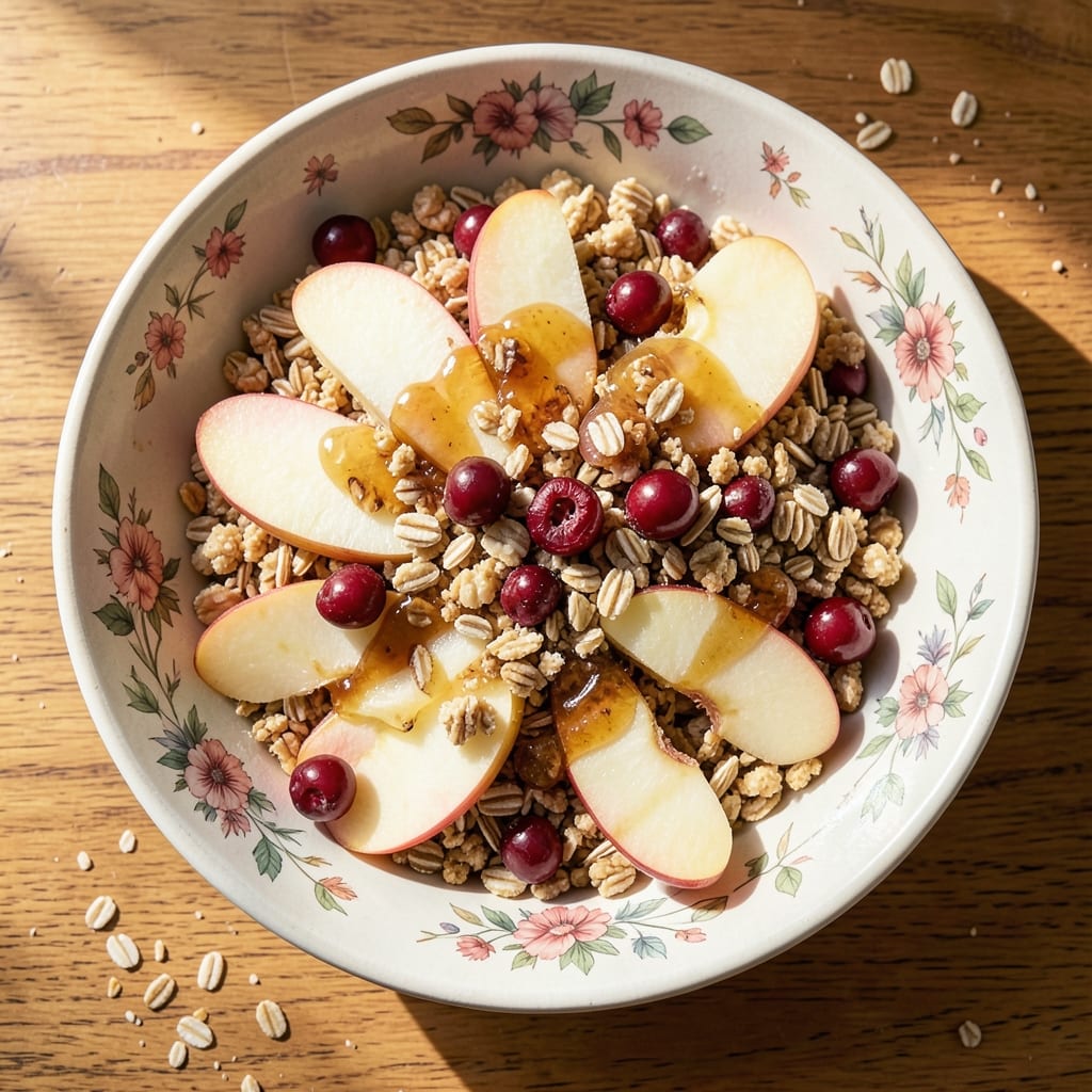 Apple Cranberry Dessert Recipe: Warm Spice Streusel Hugs Tart Fruit Layers