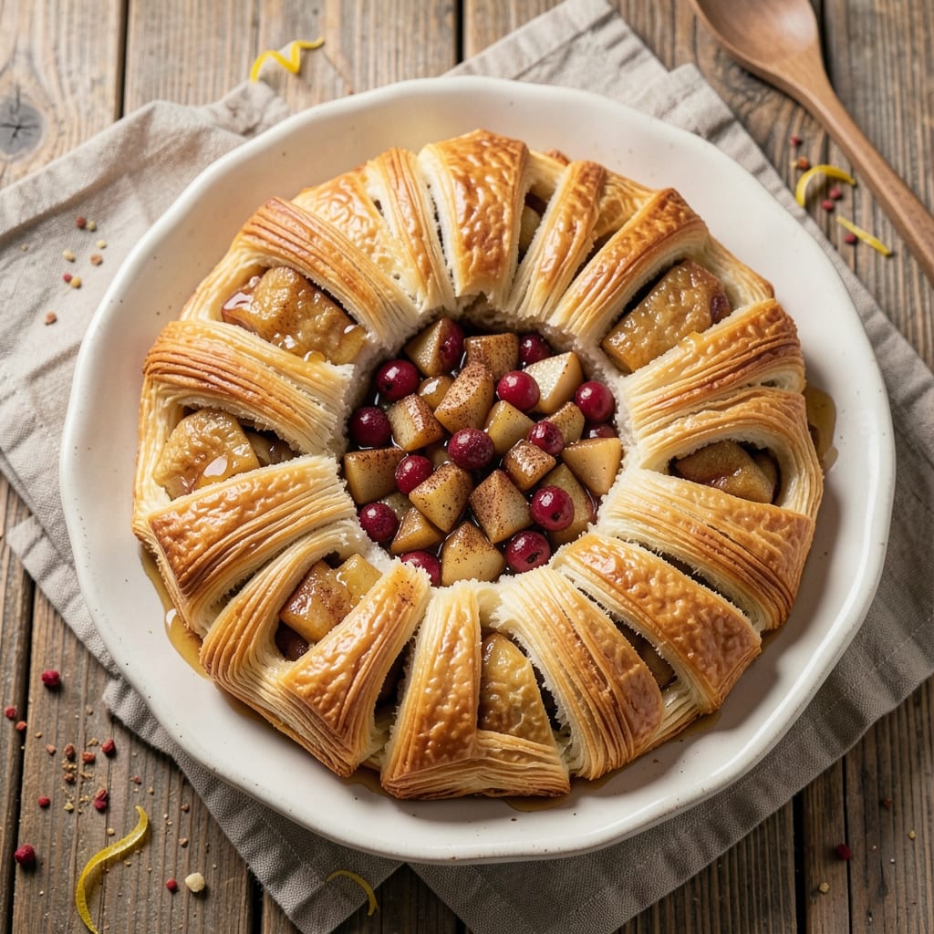 Apple Cranberry Puff Pastry Recipe: Tart-Sweet Layers With Buttery Crunch Top