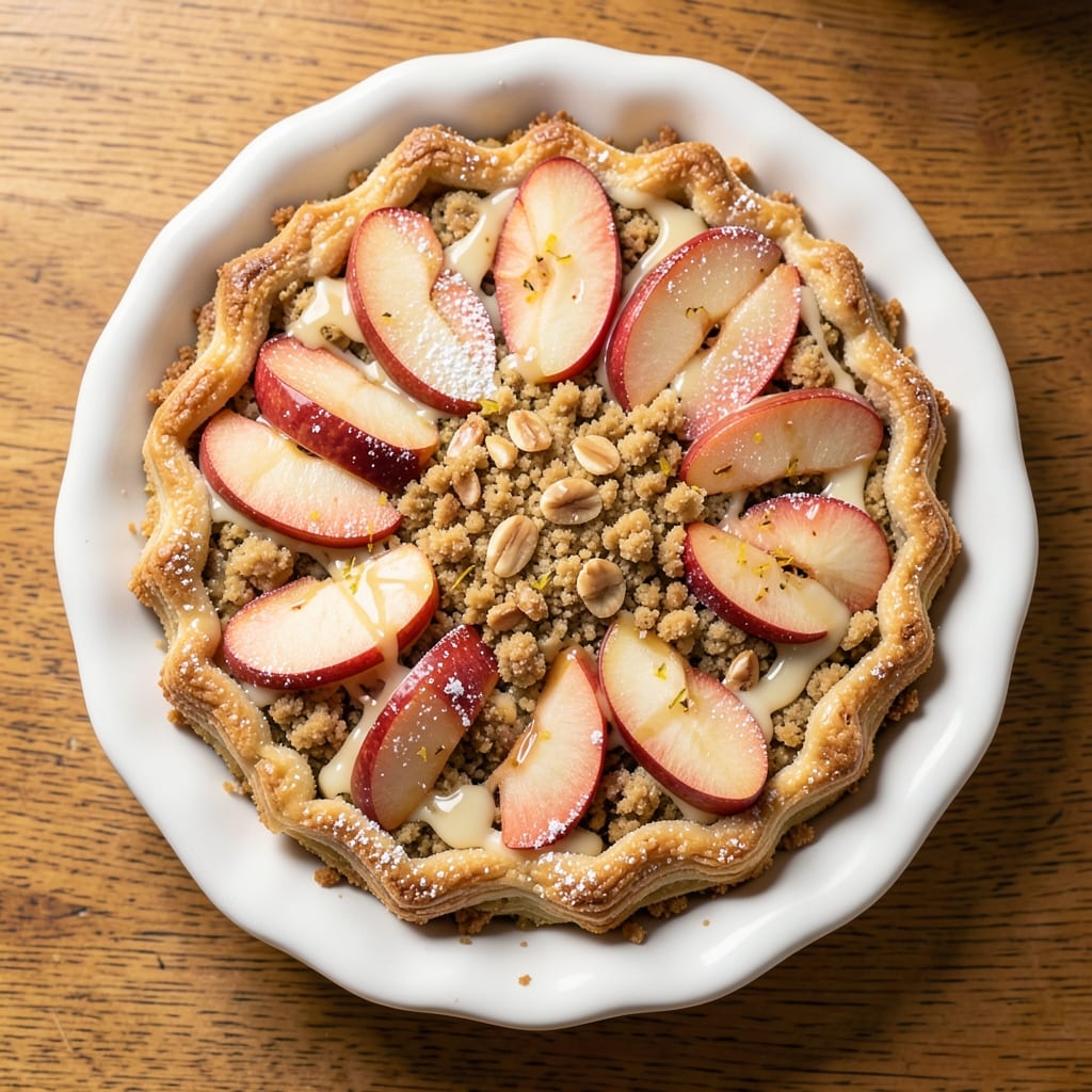 Apple Bakewell Tart Recipe: Buttery Streusel Crown Over Spiced Apple Layers