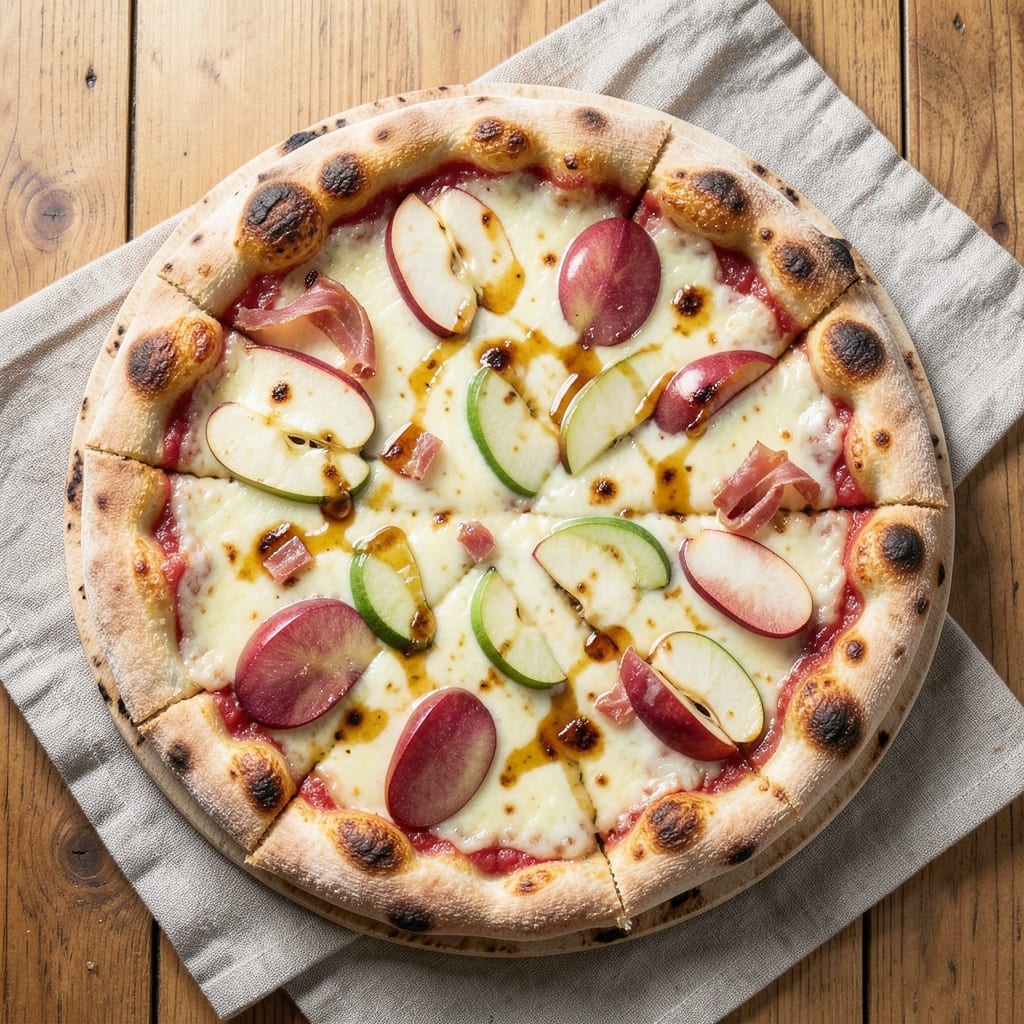 Apple Cheddar Pizza Recipe: Crispy Crust Hugs Sweet-Savory Cheese Pulls