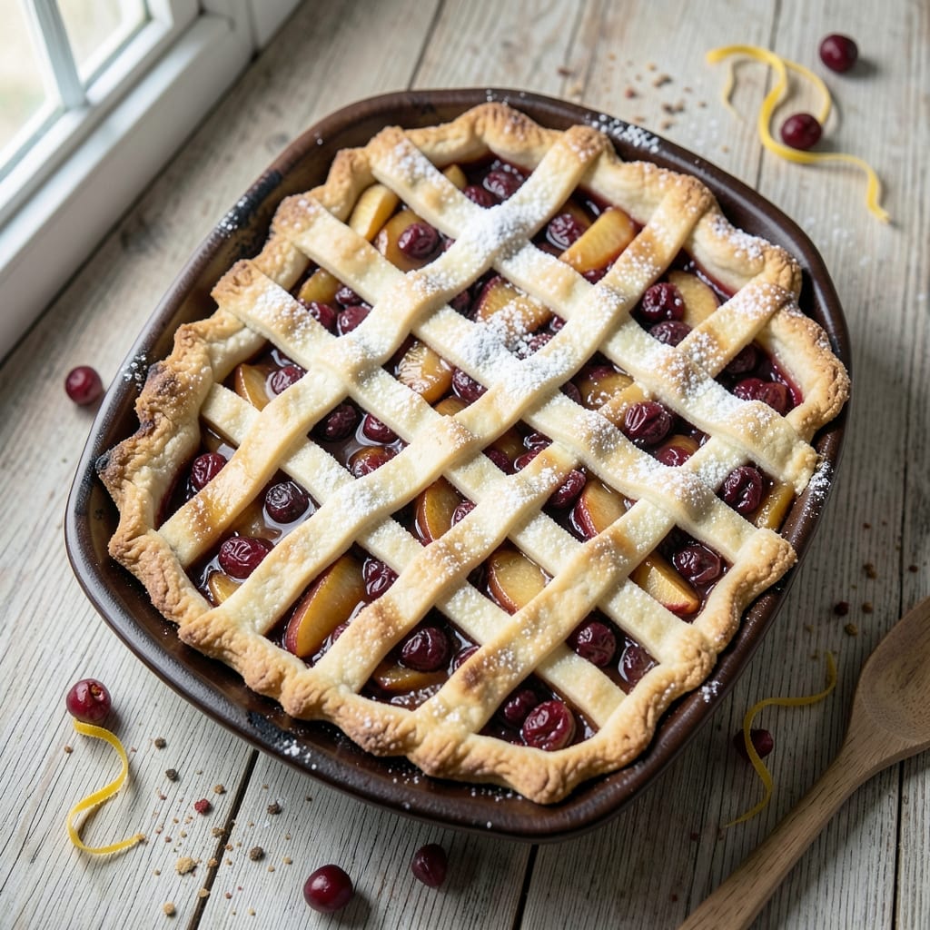Apple Cranberry Slab Pie Recipe: Rustic Streusel Crown Over Tart-Sweet Filling