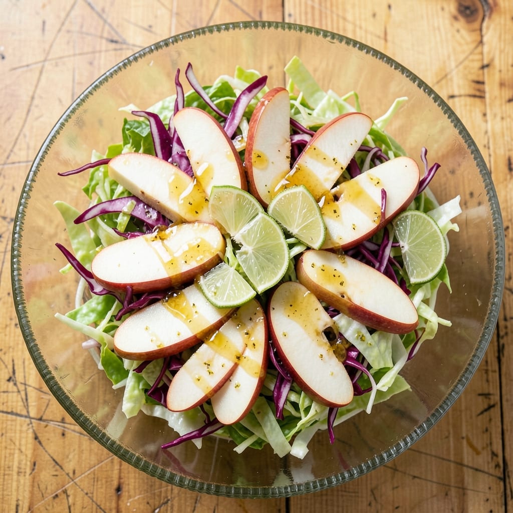 Apple Coleslaw Salad Recipe: Crunchy Apple and Cabbage with Zesty Lime Dressing