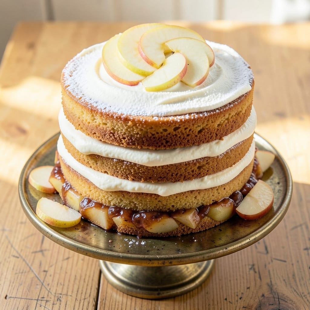 Angela Logan's Apple Mortgage Cake Recipe: Buttery Streusel Crown Over Moist Apple Layers
