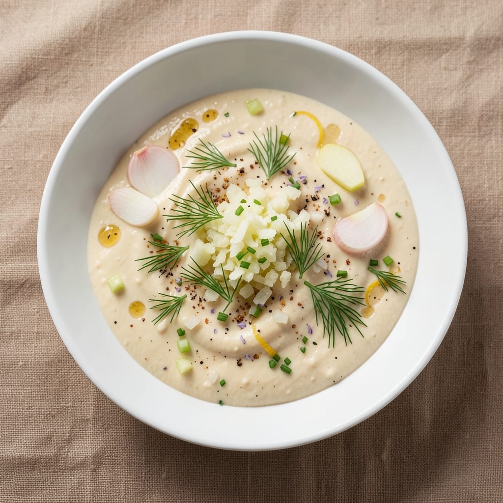 Apple Aioli Recipe: Herbed Garlic Cream With Crunchy Apple Chips