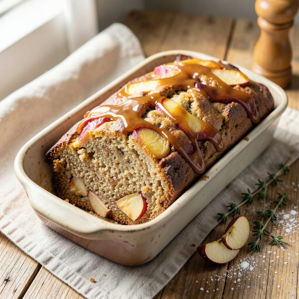 Apple Caramel Loaf Recipe: Caramelized Top That Sticks to the Knife