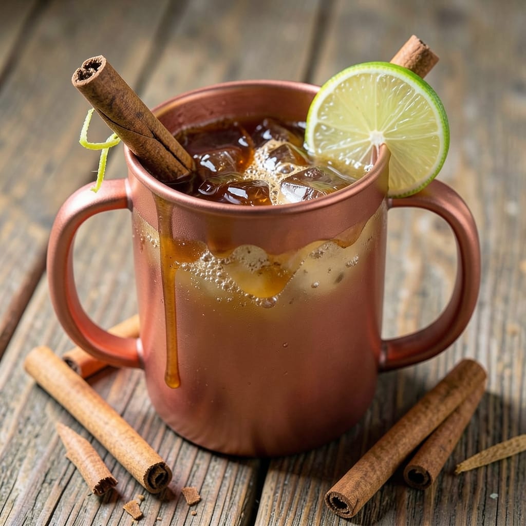 Apple Cinnamon Moscow Mule Recipe: Spiced Rum Fizz With Ginger-Lime Zing