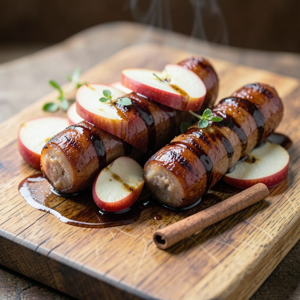 Apple Brats Recipe: Spiced Rum-Infused Apple Butter with Crunchy Topping