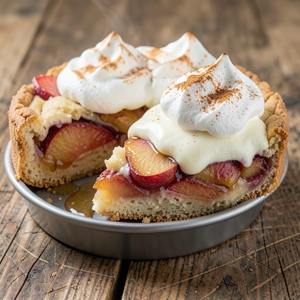 Apple Cream Torte Recipe: Vanilla Bean Cream Swirled in Buttery Layers