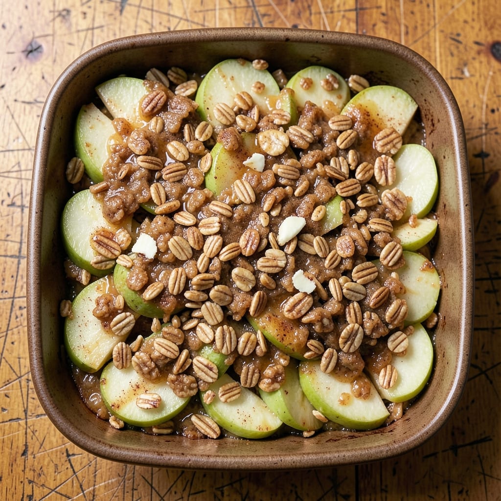 9x12 Apple Crisp Recipe: Buttery Streusel Crown Over Warm Spiced Apple Filling