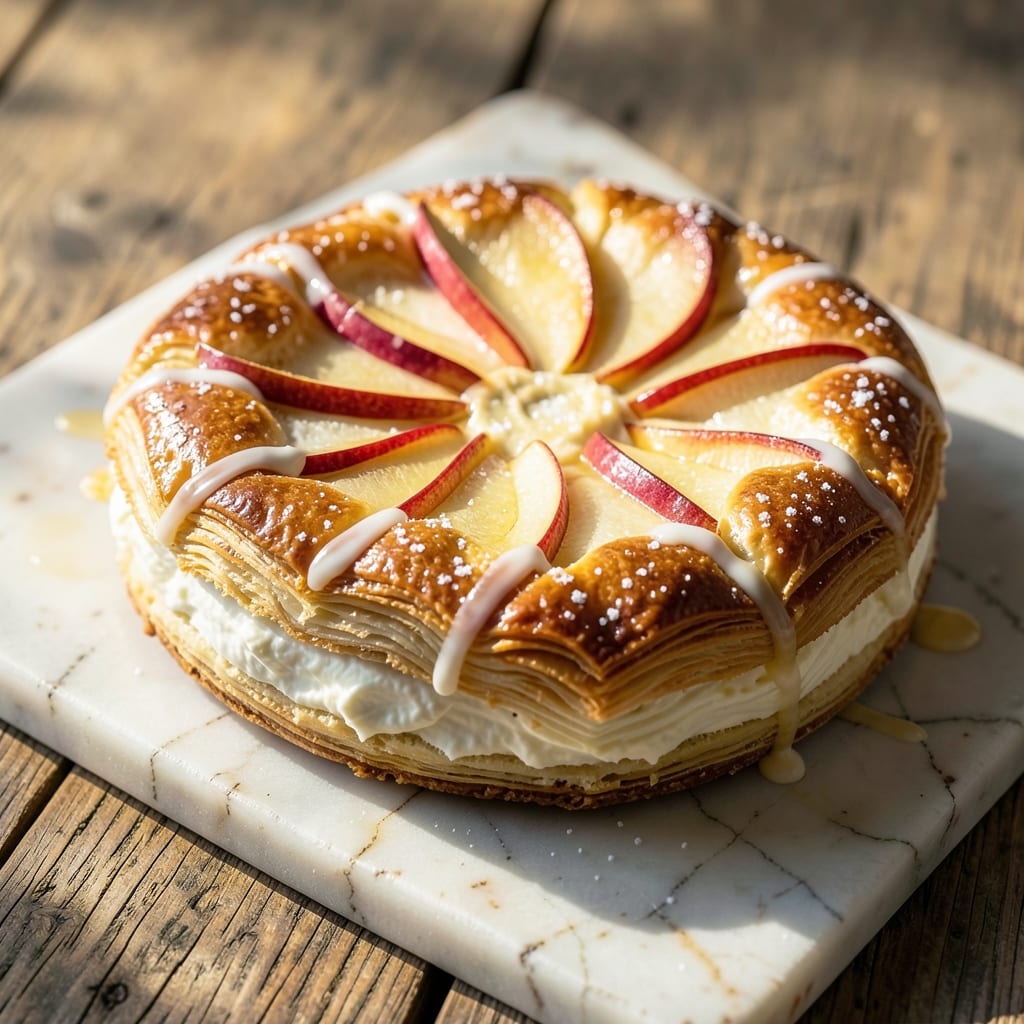Apple Cheesecake Puff Pastry Recipe: Crispy Layers and Silky Cream in One Bite