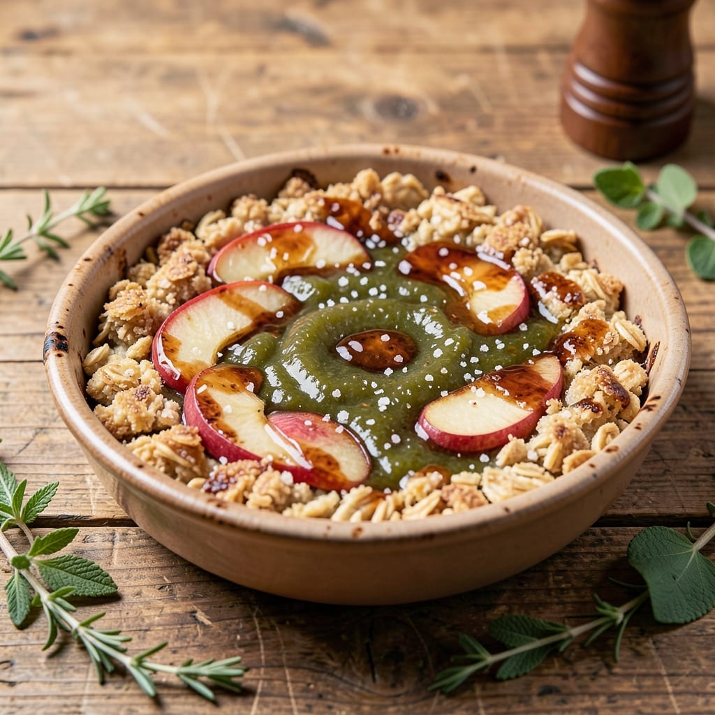 Amish Apple Jack Dessert Recipe: Boozy Caramel Streusel Hugs Warm Spice