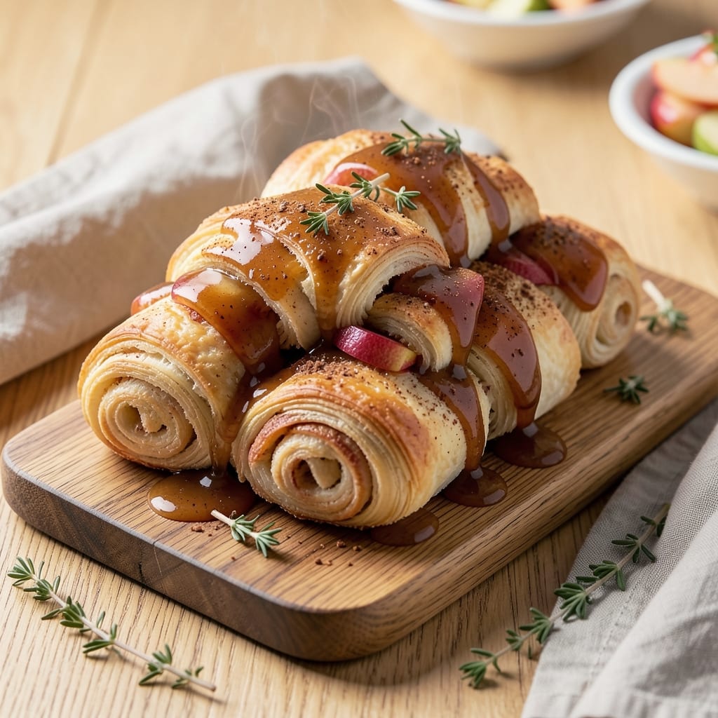 Apple Caramel Crescent Roll Recipe: Buttery Swirls With Gooey Caramel Hearts