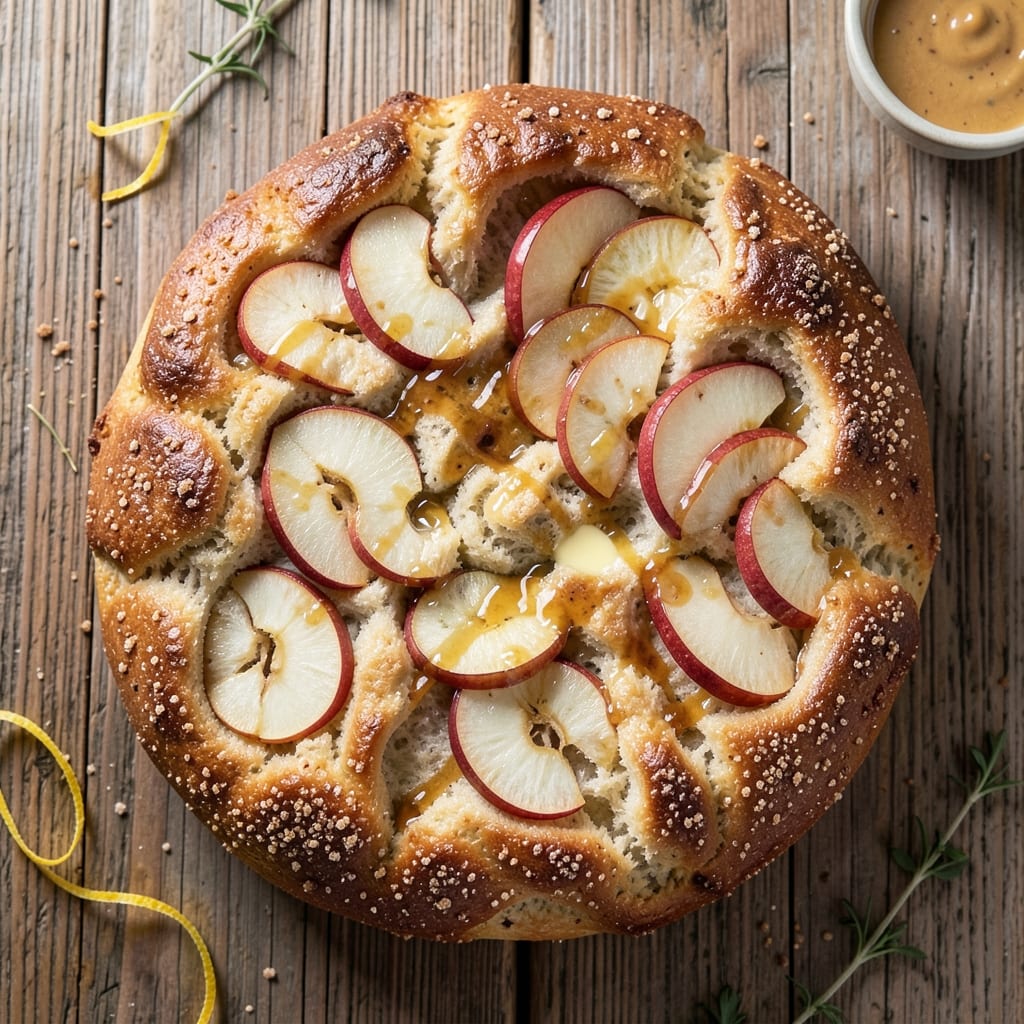 Apple Cinnamon Focaccia Bread Recipe: Buttery Swirls and Warm Spice Crunch