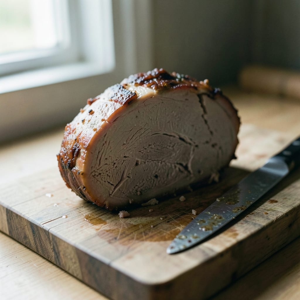 A roast that went wrong, dry and split