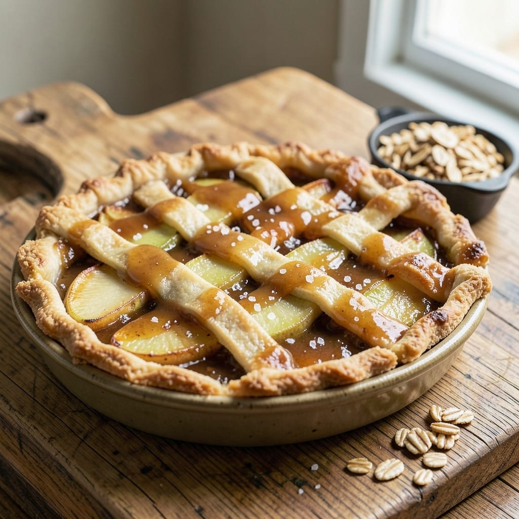 Apple Butterscotch Pie Recipe: Caramelized Apple Filling with Nutty Streusel Crown