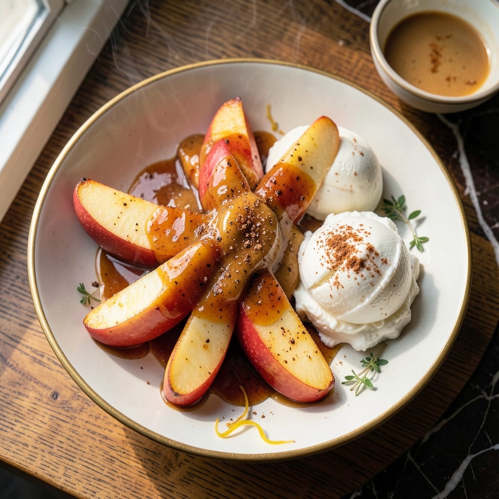 Apple À La Mode Recipe: Vanilla Bean Ice Cream Meets Warm Spiced Apple Pie