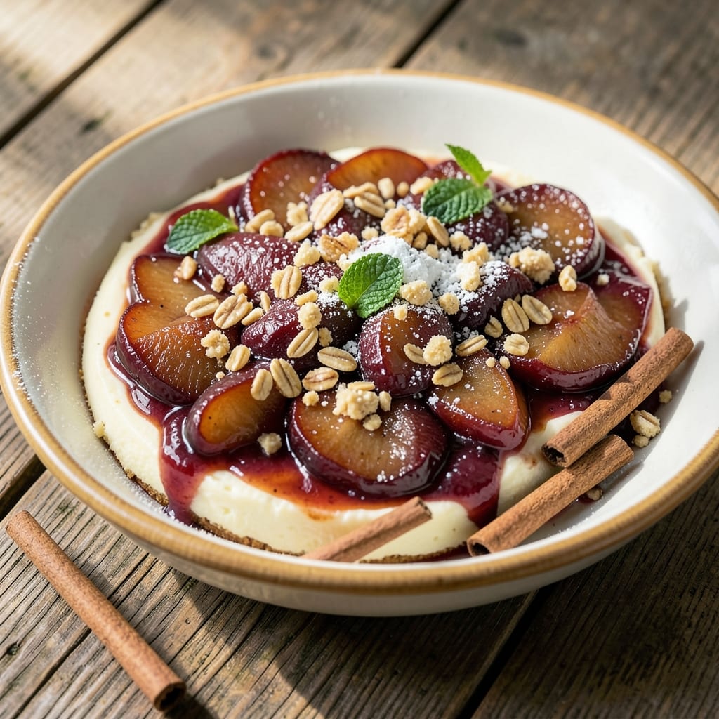 Apple Cheesecake Topping Recipe: Caramelized Cinnamon Crunch Over Creamy Layers