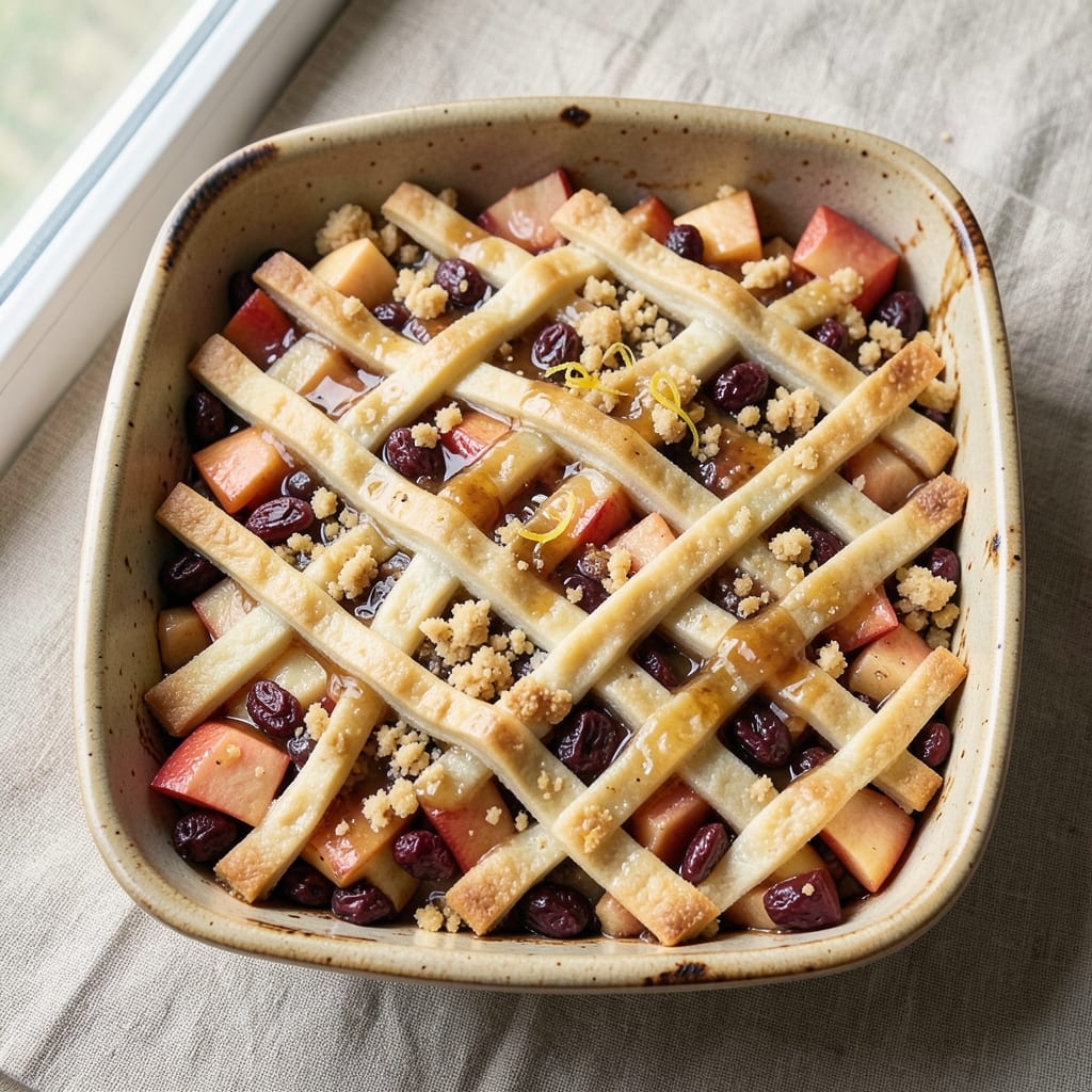 Apple Cranberry Squares Recipe: Buttery Streusel Crown Over Tart-Sweet Layers