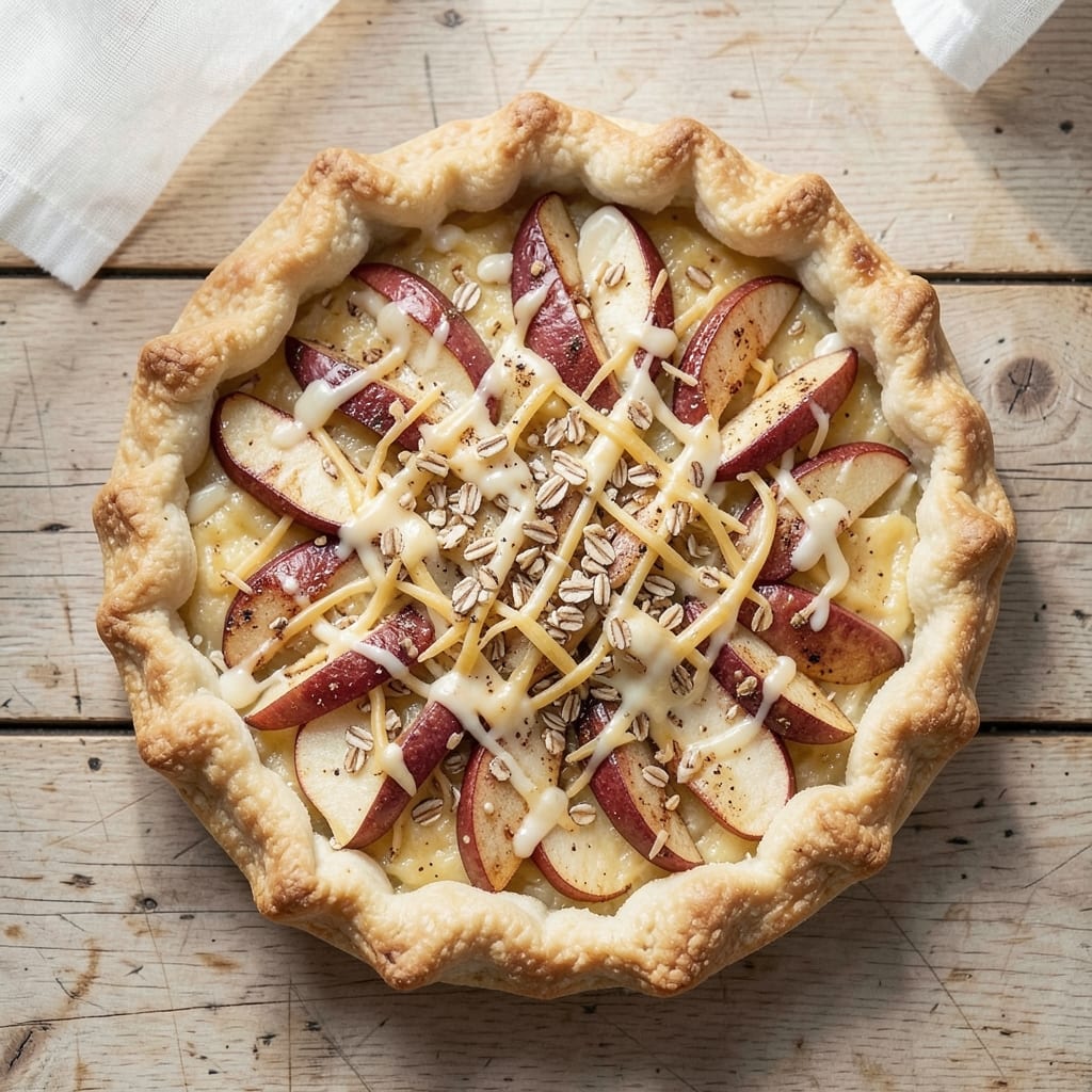 Apple Cheddar Galette Recipe: Buttery Streusel Crown Over Tart-Sweet Filling