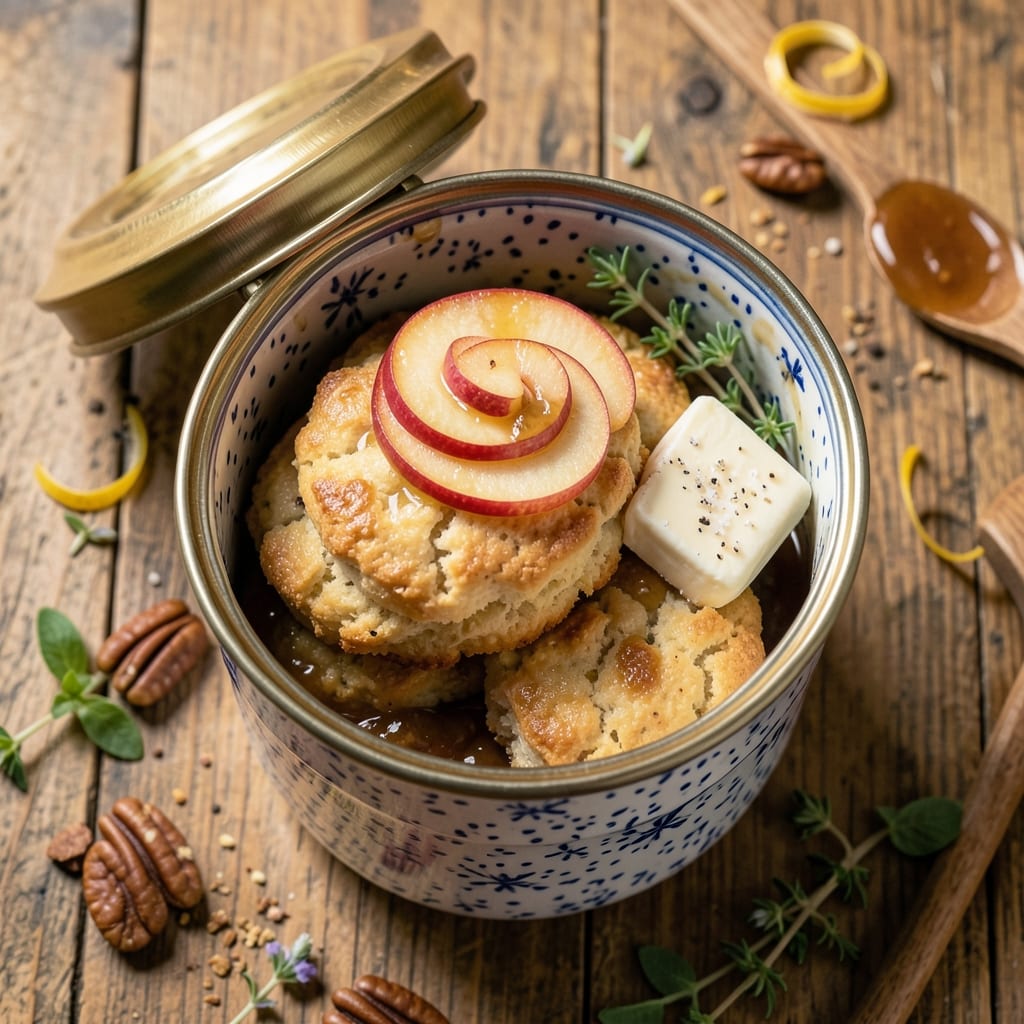 Apple Canned Biscuit Recipe: Spiced Apple Butter Stuffed in Flaky Layers