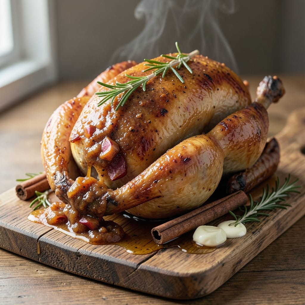 Apple Butter Glazed Turkey Recipe: Slow-Roasted Juiciness With Sticky Sweet Crust