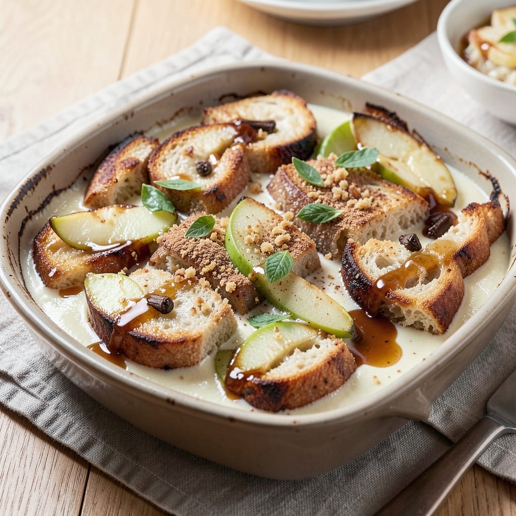 Apple Bread Pudding Microwave Recipe: Caramelized Cinnamon Crunch in 10 Minutes
