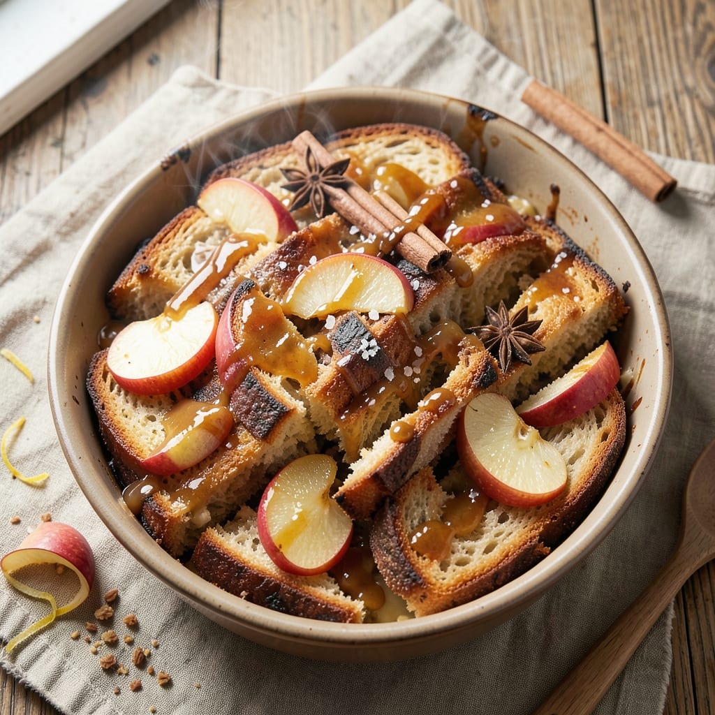 Apple Cider Bread Pudding Recipe: Warm Spiced Cider Soak With Buttery Streusel Top