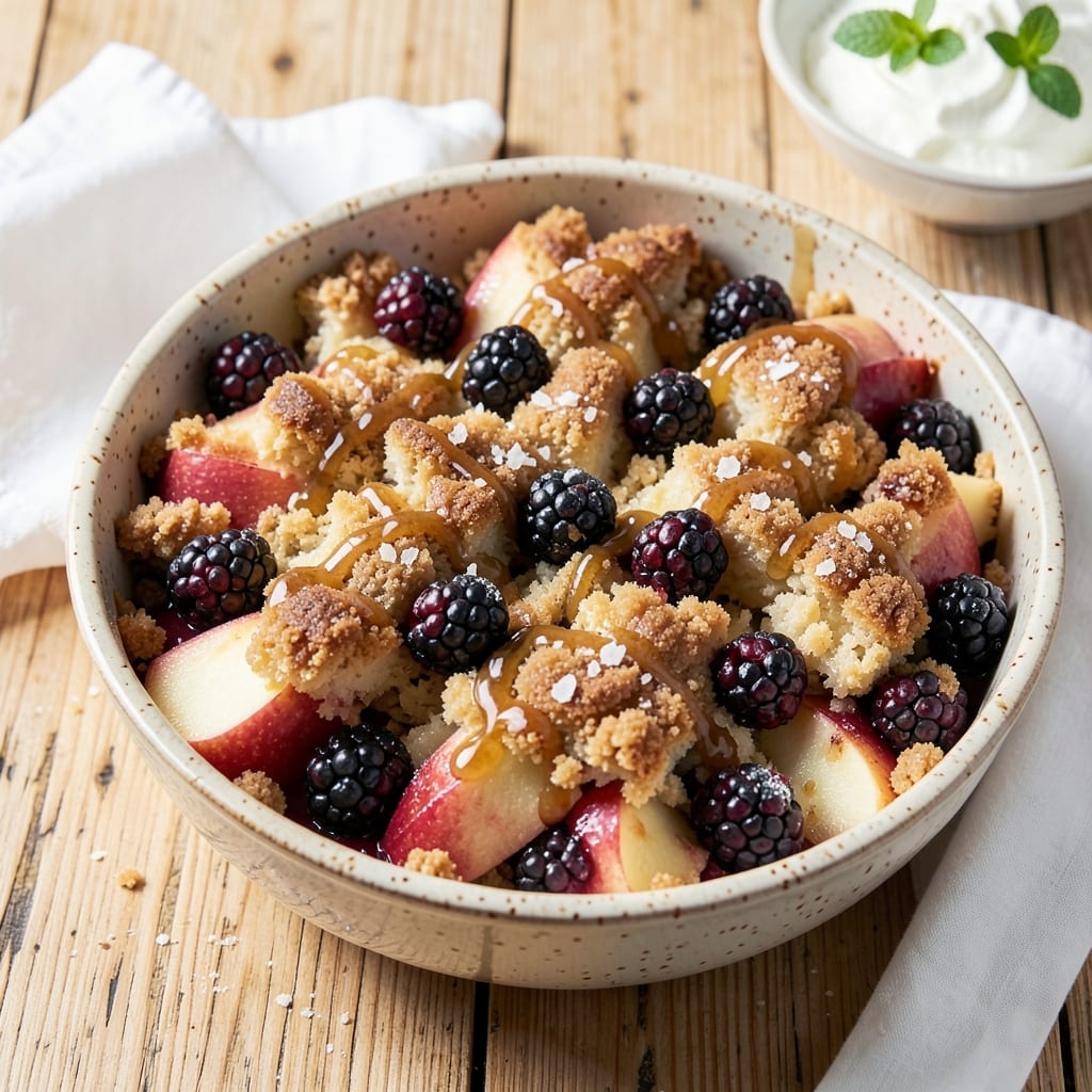 Apple And Blackberry Cobbler Recipe: Bubbling Fruit, Buttery Streusel Magic