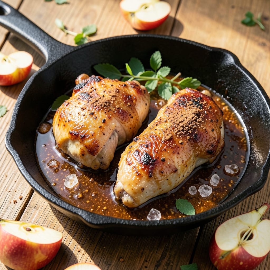 Apple Cider Chicken Thighs Recipe: Slow-Braised Spice and Apple Harmony