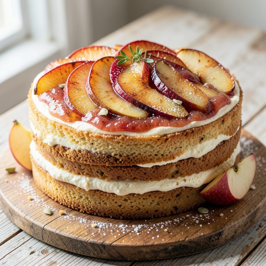 Apple Cream Cake Recipe: Vanilla Spice Layers With Buttery Frosting